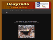 Tablet Screenshot of despradocorgis.com